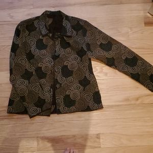 Funky patterned, reversible jacket